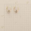 Simple Circle Dual Color Electroplated Earrings