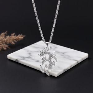 Luminous Flame Dragon Necklace Personality