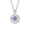 Live Hot S925 Sterling Silver Pulsatile Heart Moissanite Pendant Female Light-chasing Smart Clavicle Chain Moissanite Necklace