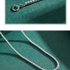 S925 Sterling Silver Diamond Inlaid Super Light Luxury Online Influencer Necklace