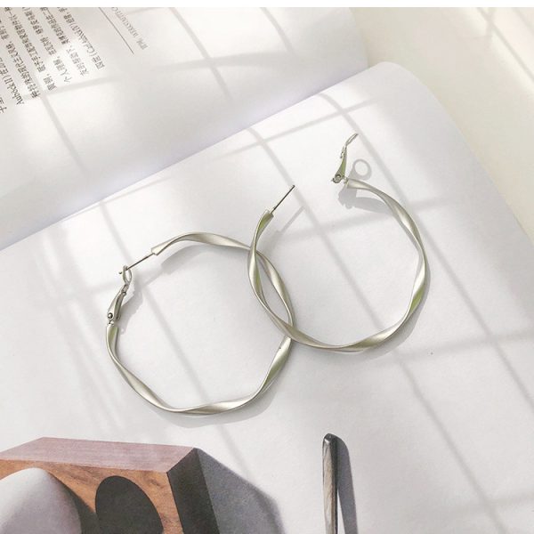 Exaggerated Circle Earrings Female Korean Temperament Simple