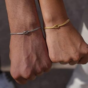 Valentine's Day Knot Snake Stainless Steel Knot Couple Bracelet