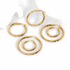 Stainless Steel Exaggerated Circle Hollow High-grade Earrings