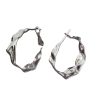 S925 Silver Big Circle Earrings Sterling Silver Exaggerated Personalized