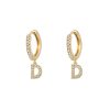Women's Korean Style Small Earrings Half Circle