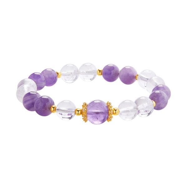 Amethyst Lucky Beads Bracelet For Women