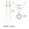 Japan And South Korea New Fashion Jewelry Alloy Necklace And Earrings Jewelry Set