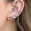 Fashion Personality Color Zircon Earings Set