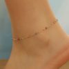 Colorful Crystal Anklet Multicolor Bohemian Geometric Female Beach
