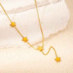 Elegant Girls Fashion Trend Titanium Steel Necklace