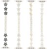 Five Petal Flower Shadow Metal Chain Watch Band
