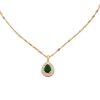 Retro Hong Kong Style Jade White Suit Necklace Earrings All-match Jewelry