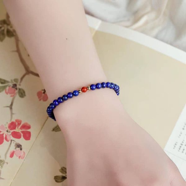 Green Gold Stone Bracelet Female Niche