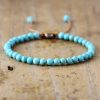 Simple Natural Stone Beaded Bracelet
