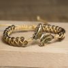 Vintage Winding Tea Crystal Round Beads A String Of Beads Bracelet