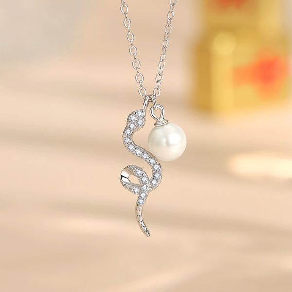 White Gold Color Rose Gold Necklace