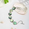 Teardrop-shaped Abalone And Shellfish Bracelet