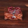 Natural Watermelon Crystal Bracelet Chinese Knot