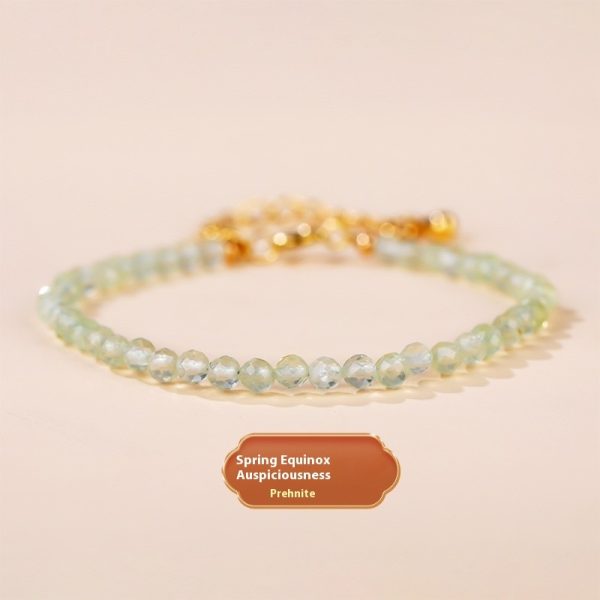 Natural Strawberry Quartz Bracelet Summer Sweet Girl Simple All-matching
