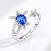 Beach Vacation Hawaiian Wind Summer Ocean Cute Animal Ring