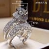 European And American Luxury Party Wedding Hand Ring