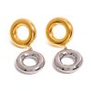 Stainless Steel Circle Niche Earrings