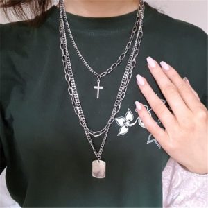Multi Layered Minimalist Sweater Chain For Students