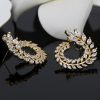 Classic Style High-end Necklace Earrings Set Olive Branch Bridal Jewelry