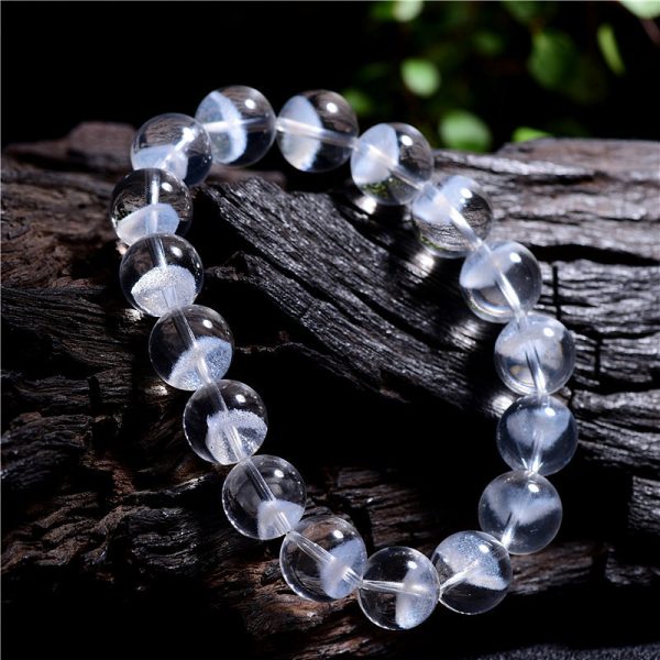 Women's Natural White Ghost Pyramid Bracelet