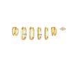 Inlaid Zircon Geometric Versatile Ladies Earring Set