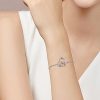 Heart-shaped Pendant Bracelet Cute Elephant Mother Bracelet Female Gift