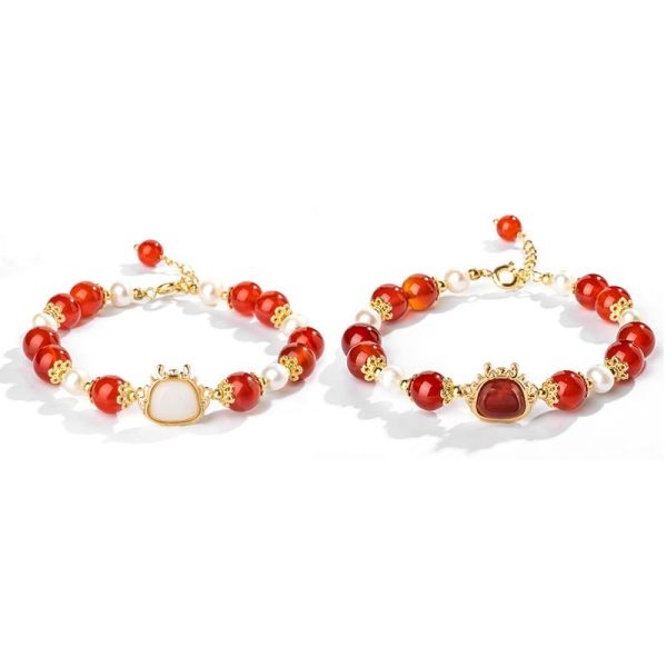Xiao Hong Rope Bracelet Girls' High-grade Lucky Beads