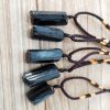 Natural Crystal Black Tourmaline Rough Stone Pendant