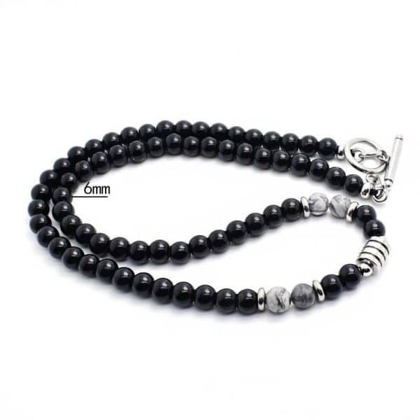 Men's Fashion Map Stone Necklace