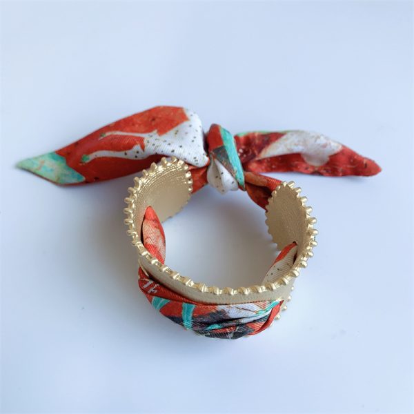 French Retro Color Scarf Bracelet