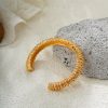 14K Gold Vintage Bracelet Ring Thorns Lava Opening