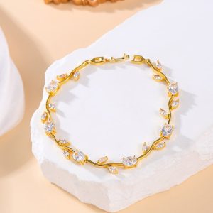 Zircon Tennis Bracelet Bride Ornament Combination