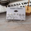 fd292216-8385-4d24-8176-9aa411c142bd.jpg Retro Simple Temperament Ladies Plain Silver Simple Earring Set