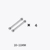 fd3029bf-4eef-4a0e-ac8b-cee3e64ab970.jpg S999 Pure Silver Stud Earrings 4 Pairs Set Of Double-ended
