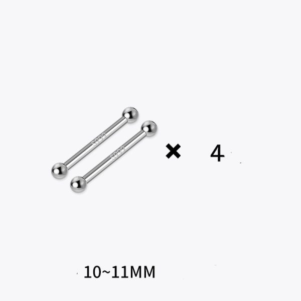 fd3029bf-4eef-4a0e-ac8b-cee3e64ab970.jpg S999 Pure Silver Stud Earrings 4 Pairs Set Of Double-ended