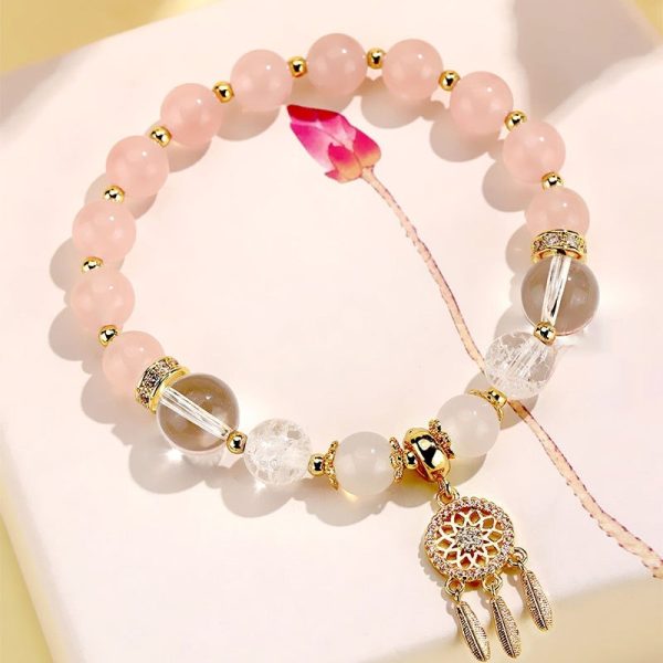 New Chinese Style White Crystal Tassel Bracelet Female Niche High Sense