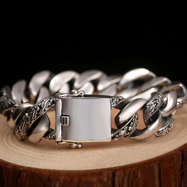 Retro Personalized Smoky Rain Retro Hip Hop Bracelet Motorcycle Men