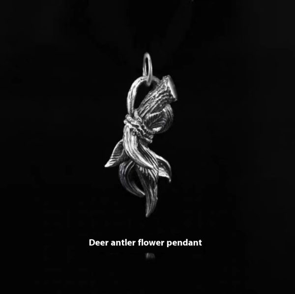 Antler Flower Necklace Men's Pendant Niche Ruan Shuai