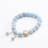 Aquamarine Freshwater Pearl Bracelet For Women