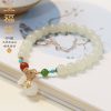 New Natural Hetian Gray Jade Bracelet Retro Temperament