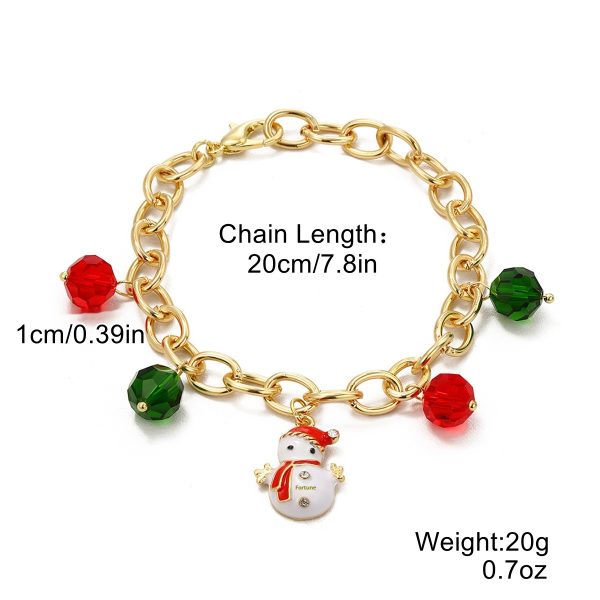 European And American New Christmas Bracelet Pendant