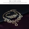 Diamond Jewelry Four-piece Alloy Jewelry Set