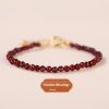 Natural Strawberry Quartz Bracelet Summer Sweet Girl Simple All-matching