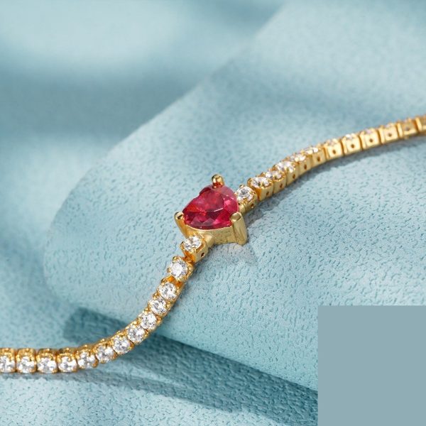 Colorful Crystals Women's Tennis Diamond Bracelet