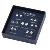 Fashion 925 Silver Needle Asymmetrical Earrings Gift Set